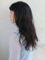 ルティア(Lutia) 黒髪ヘア ゆるふわウェーブ ブルージュカラー★★