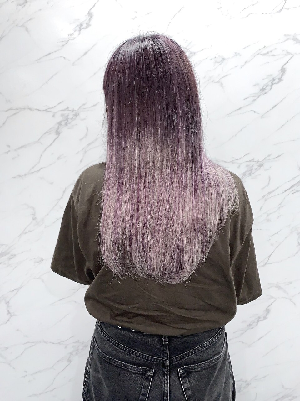 ラベンダーピンク#シールエクステ#グラデーションカラー#小倉 ラベンダーピンク#シールエクステ#グラデーションカラー#小倉