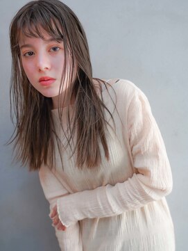 カンナ(Canna) エアリーミディ/ショートパーマ/黒髪/ホワイトアッシュ/TOKIO