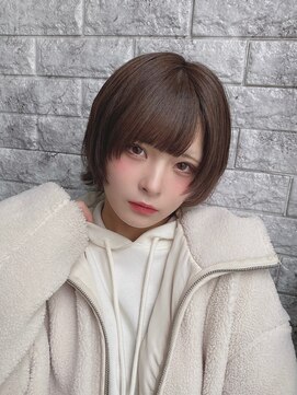 リアイス(Re:ICE) ミニウルフ/くすみブルー/流れるレイヤー/インナーハイライト