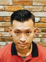 ヒロギンザバーバーショップ 丸の内店(HIRO GINZA BARBER SHOP)&nbsp;サイドパート×アイロンパーマ【東京/丸の内/大手町】