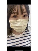 コーティング剤で流行りの束間まつ毛<原田>