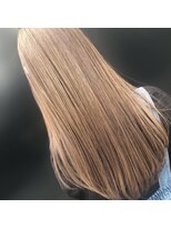 エヌプラス(N+)&nbsp;くびれヘアアプリコットオレンジ夏ハイライトカラー