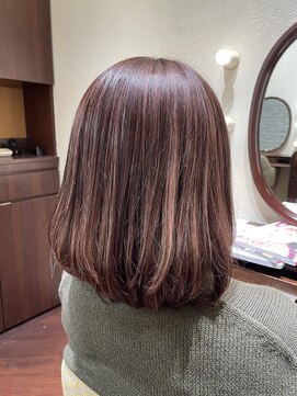 エルサフィロ ヨドヤバシ(el zafiro yodoyabashi) 【el zafiro yodoyabashi】ハイライト長めボブスタイル