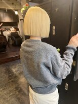 エクー(ECOO)&nbsp;『　ブロンドカラー× きりっぱなしボブ　』　guest snap  ECOO