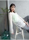 【La fith】シースルーバング×インナーカラー