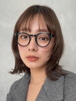 ノイ(noi)&nbsp;顔周りレイヤーカットグレージュカラーくびれボブベージュカラー