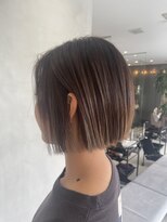 コード(Chord)&nbsp;【nakajima】切りっぱなしボブ×サンドベージュ