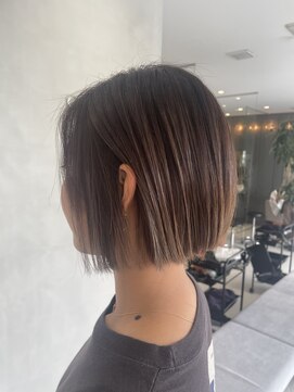 コード(Chord) 【nakajima】切りっぱなしボブ×サンドベージュ