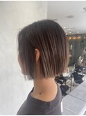【nakajima】切りっぱなしボブ×サンドベージュ