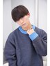 メンズカット+地毛風ナチュラル縮毛矯正　ランクにより料金変動あり『梅田』