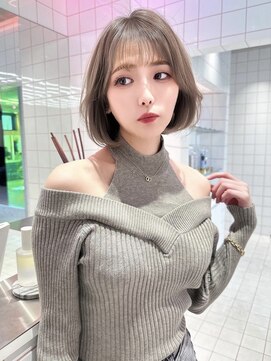 ロンドルーナ 岐阜(Lond Luna) 【岐阜】韓国風顔周りレイヤーカット/切りっぱなし内巻きボブ