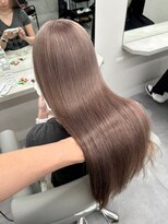 ベレーザ 渋谷(BELEZA)&nbsp;8868ブリーチなしダブルカラーミルクティーアッシュワンホンヘア