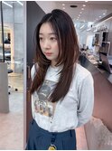 髪質改善ロング/レイヤーカット/韓国/グレージュ/前髪[横浜]
