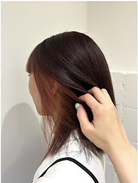 リアン(Lien) オレンジブラウンイヤリングカラー