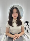 ハイライトショートヘアダブルカラーレイヤーカットオージュア