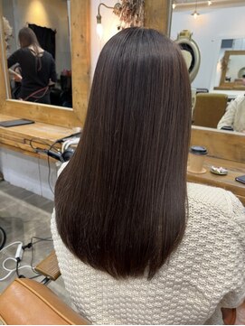 ニューライン 豪徳寺 山下(New-Line) 20代30代柔らかセミロング　ラベンダーブラウン