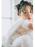 Ricco梅田アップヘアお団子ヘア編み込み