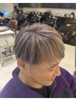 エアー 銀座タワー(AIR)&nbsp;メンズカット/ダブルカラー/ハイトーンカラー/シルバー/グレー