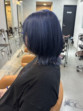 レックス 中野(rex) ウルフカット/ネイビー