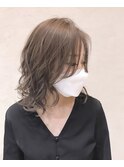 #アッシュベージュ　#ミルクティーベージュ　#レイヤーカット