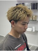 福岡大名メンズパーマスパイキーショートスパイキーパーマ30代