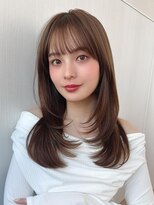 アフロート エル 大阪(AFLOAT L) 【20代30代】顔周りレイヤー/ココアベージュ/ショコラブラウン