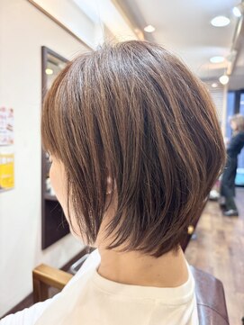 ヘアー グリーン(hair green) ニュアンスショートくせ毛風【髪質改善/百合ヶ丘】