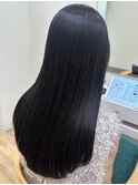 say.ロングレイヤー地毛風ストレートアッシュオリーブラベンダー