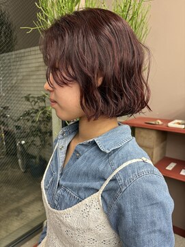 フェンヘアーアイス 中目黒(Fen.hair ici) 30代20代◎切りっぱなしボブパーマ×ニュアンスパーマ