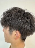波巻きパーマ