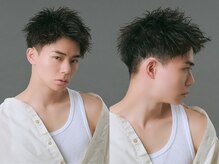 【爽やか×男らしい◎束感と動きでセットも簡単に決まる春夏の定番スパイキーショート】