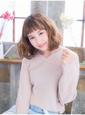 伸ばしかけ★フェミニンボブ　高田馬場