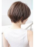 大人可愛い20代30代40代 丸みショートボブ
