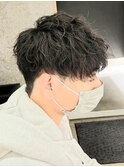 ツイストスパイラルパーママッシュメンズパーマ波巻きパーマ
