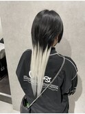 襟足シルバーエクステV系中性ウルフヘアスタイル～糸Ito～ito