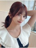 ☆小顔面長丸顔オルチャンヨシンモリミディアム前髪ありなし