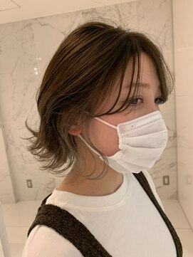 エン(en,) インナーカラー/シアーベージュ/外ハネボブ