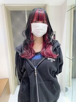 ロンドシェリ 仙台(Lond Cheri)&nbsp;インナーカラー ケアブリーチ ダブルカラー レイヤーカット 韓国