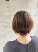 抜け感♪大人かわいいワンカールボブインナーカラー