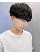 ネクストメンズ 表参道(NEXT men's)&nbsp;カルマパーマ/ベリーショート/ダークアッシュ/ニュアンスパーマ