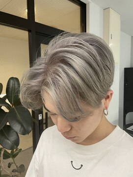 ナンバー 竪町(number+) 20代30代メンズアップバング清潔感爽やかホワイトカラー