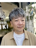 バーバーミキ(BARBER MIKI)&nbsp;マッシュ/パーマ/ツーブロック/白髪ぼかし