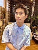 ラフ バイ マグ 南松本(R.A.F. by Mag) 刈り上げないスパイキーショートメンズアップバング束間ショート
