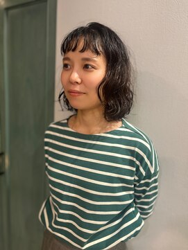 ヘアサロン ナノ(hair salon nano) ミディアムボブ×アンニュイパーマ