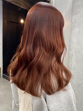 キラ 原宿(KILLA) ブリーチなしダブルカラー_アプリコットオレンジ_透明感カラー