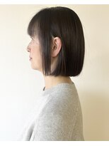 モリオフロムロンドン 松戸店(Morio from London)&nbsp;【morio松戸　アイダ】ぱつっとあご下ボブラインボブスタイル