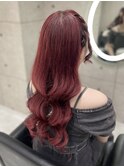 編み込みハーフツイン/心斎橋ヘアセット