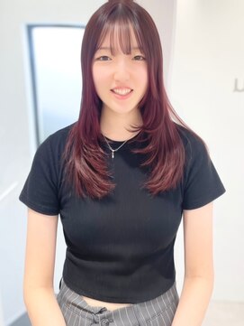 ノア 四条大宮店(noah) ボルドーカラーで華やかレイヤー20代30代