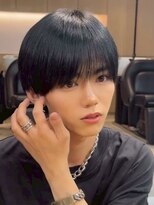 ナチュラル 渋谷(NATURAL)&nbsp;ラウンドマッシュ/縮毛矯正/ダブルカラー[メンズ/渋谷]